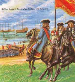 William lands in England at Torbay, with his army.