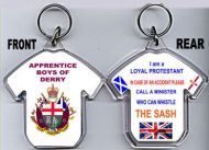 Loyalist T-Shirt Key-Ring/Apprentice Boys Of Derry