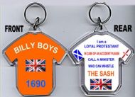 Loyalist T-Shirt Key-Ring/Billy Boys