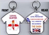 Loyalist T-Shirt Key-Ring/Loyal Ulster