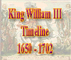 King William III  Timeline  1650 - 1702